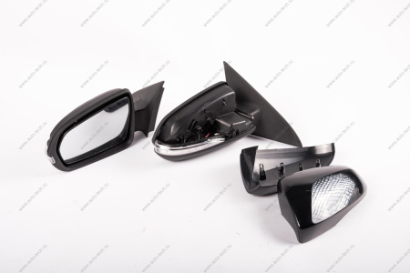 Зеркало LADA Vesta левое+ правое в сборе с накладкой под покраску электропривод , обогрев с повторит поворота(белые) в стиле Лексус к-т( MIRR MIRR 8450008044+8450030954