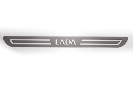 Облицовка порога передней двери (самоклеющаяся) " LADA" LADA Largus 1 шт Lada LADA 8450000273