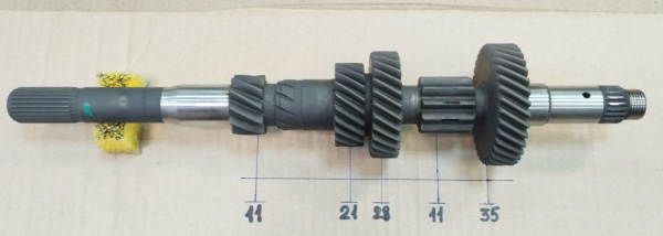 Вал первичный 35*11 зуб LADA XRAY КПП (BVM5-P4M,P4P) JR5-518/523 Renault RENAULT 8201323412