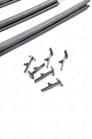 Бархотка стекла двери ВАЗ-1118 наружняя нижняя передняя правая+левая к-т ( AD Plastik) Lada AD Plastik г.Солин FR00001373