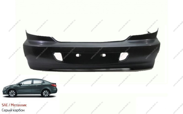 Бампер задний KIA Spectra крашеный Cерый металлик SAE c 02-  0K2NC50220XX--SAE