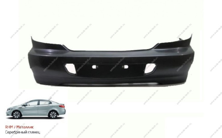 Бампер задний KIA Spectra крашеный Cеребристый металлик RHM c 02-  0K2NC50220XX-RHM