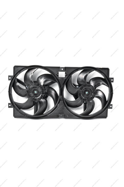Вентилятор ВАЗ-2123 электрический двойной с кожухом в сборе без резистора Gamma GAMMA GMEMR-19107
