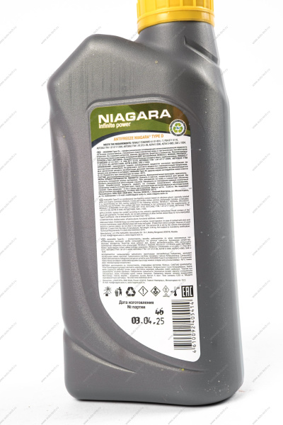 Жидкость охлаждающая Антифриз TYPE-D-40 1 кг Ниагара Niagara 013001004058