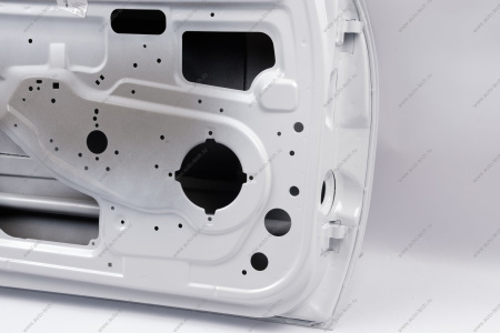 Дверь передняя ВАЗ-1118/2190 левая крашеная 221 Ледниковый Lada LADA 11180-6100015-221