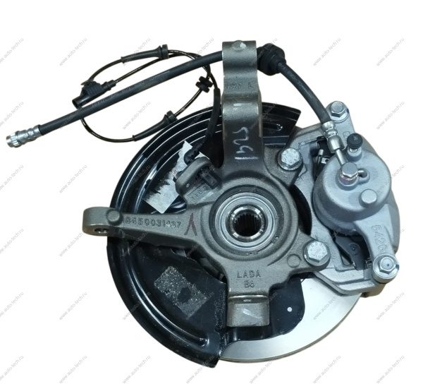 Кулак Lada Vesta поворотный левый в сборе (ступица с подшипником + диск тормозной+ тормоз в сборе с тормозным шлангом+ датчик ABS) к-т Lada LADA 8450031437 Кулак Lada Vesta поворотный левый в сборе (ступица с подшипником + диск тормозной+ тормоз в сборе с тормозным шлангом+ датчик ABS) к-т Lada LADA 8450031437