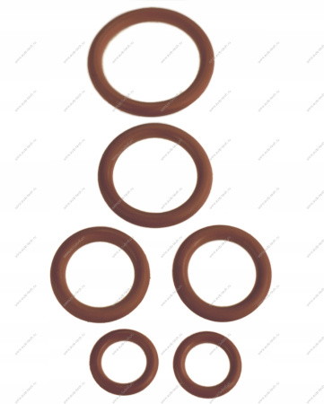 Комплект кольцевых уплотнителей трубок кондиционера 6ШТ (РЕЗ) [ORG] Lada Largus FL Renault RENAULT 7701208363