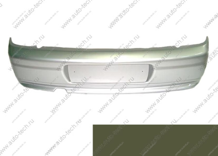 Бампер задний ВАЗ-2110 крашеный 387 Папирус Технопласт  21100-2804012-387