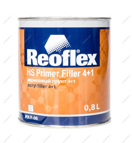Грунт REOFLEX 2К (4+1) (Acryl Filler) белый (0,8л  000