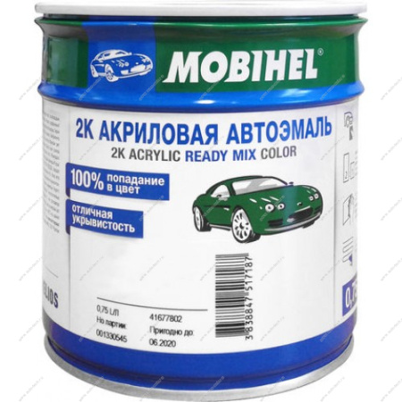 Автоэмаль.Mobihel Светло-серо 2К АКРИЛ (0,75Л + отв.9900 0,375л) MOBIHEL 671