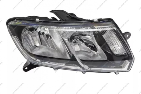 УЦЕНКА сломано ухо Фара правая 2 линзы RENAULT Logan 2014- ALRU.676512.128 лампа H7 Renault RENAULT 260106223R