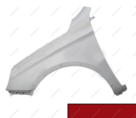 Крыло переднее левое LADA Xray Cross крашеное крашеное 124 Огненно-красный Lada LADA 8450105009-124