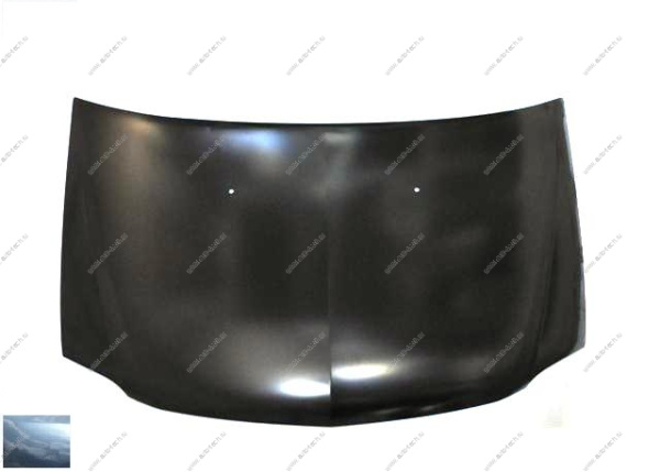 Капот RENAULT Logan/Рено Логан крашеный B66 Gris eclipse Серое затмение фаза 1 Начало НАЧАЛО 6001546685-B66