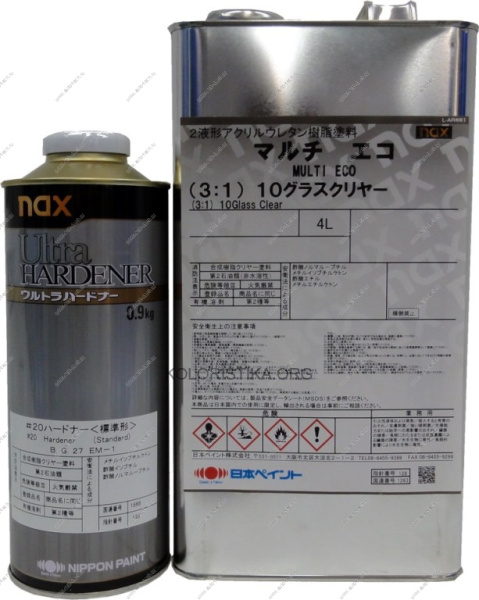 NIPPON PAINT Лак 3*1 nax Multi Eco 8л+отвердитель (SJB129 № 20 стандартный )3л к-т NIPPON PAINT SJA481