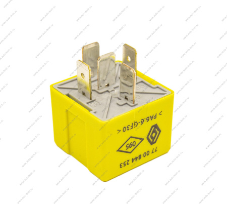 Реле LADA Largus вентилятора (универсальное) 40 А диодное желтое( 5 контакт) Renault RENAULT 7700844253