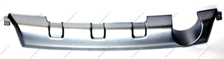 Накладка RENAULT Sandero/Рено Сандеро заднего бампера хром API  DC310087M-1000