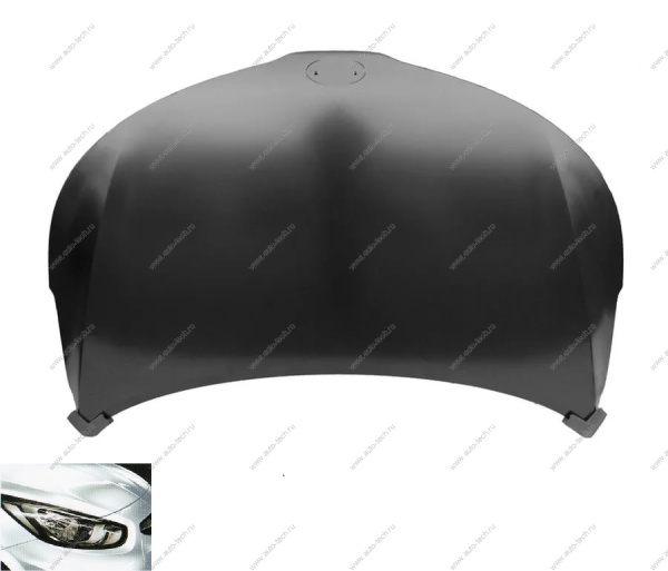 Капот KIA Rio 2015-2016 крашеный Белый PGU Api  664004Y000-PGU