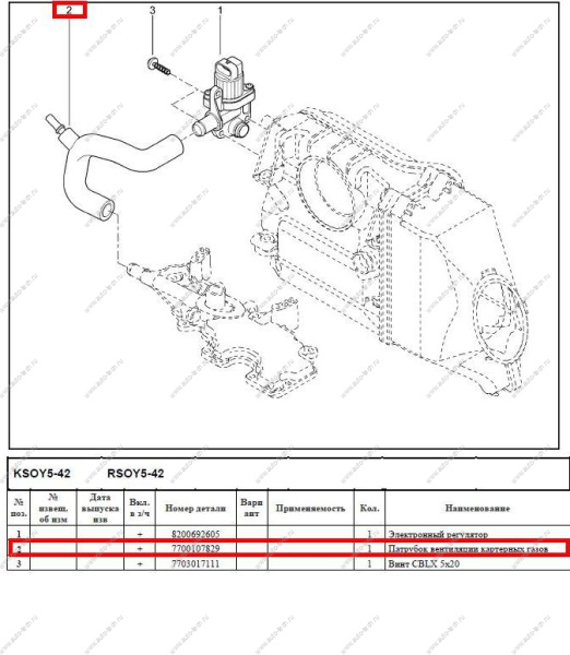 Патрубок LADA Largus/Лада Ларгус управления потоком воздуха Renault RENAULT 7700107829