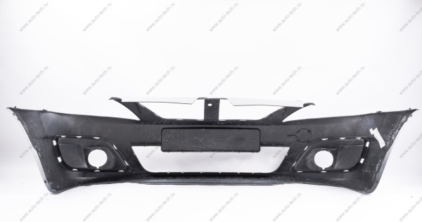 Бампер передний LADA Largus/Лада Ларгус крашеный 691 Платина (Серебристый) без заглушки под букс. крюк Lada LADA 8450000245-691