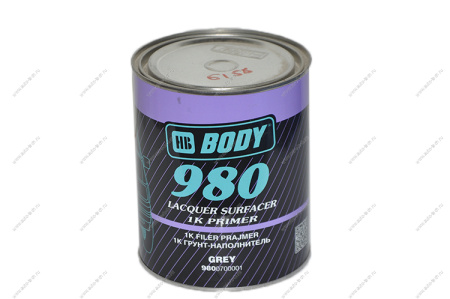 Грунт-наполнитель 980 серый 1кг Body Body 980.07.0000.1