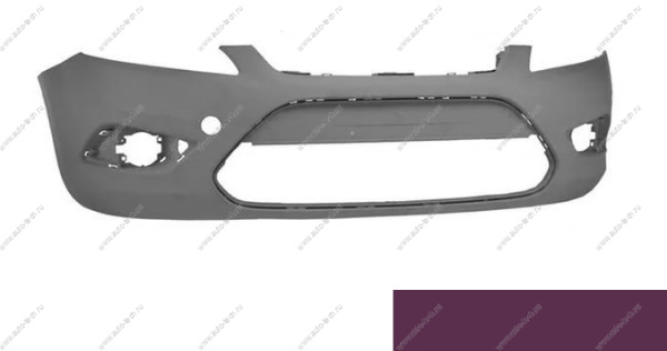 Бампер передний Ford Focus 2 седан крашеный цвет morello Gama  1521127-morello