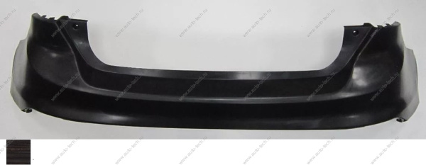 Бампер задний Ford Focus 3 х/б крашеный Black Ebony UA/M6373A Китай  1743130-UA/M6373A