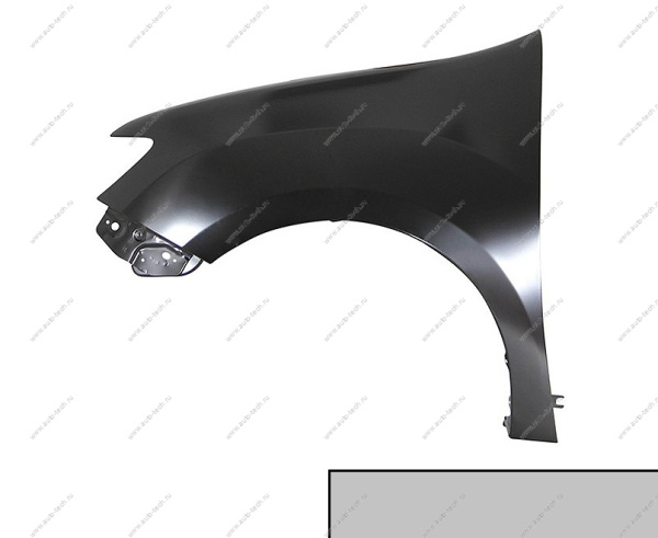 Крыло переднее левое RENAULT Sandero Stepway 2014- крашеное Gris Basalte KNM Светлый базальт Sat SAT 631015919R-KNM