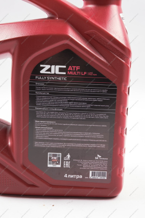 Масло трансмиссионное ATF Multi LF для АКПП (4 л) ZIC ZIC 162665