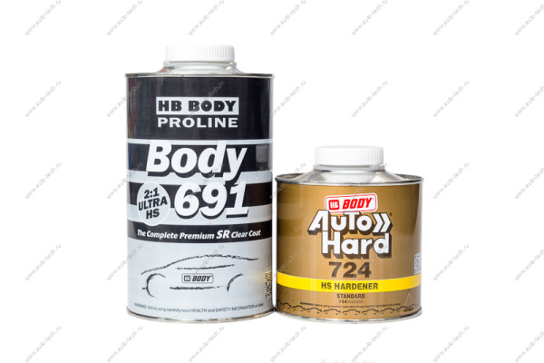 Лак 691 HB PROLINE 2:1 UHS SR 1Л+Отвер 0,5л HB 724 HS ALX ALX-806