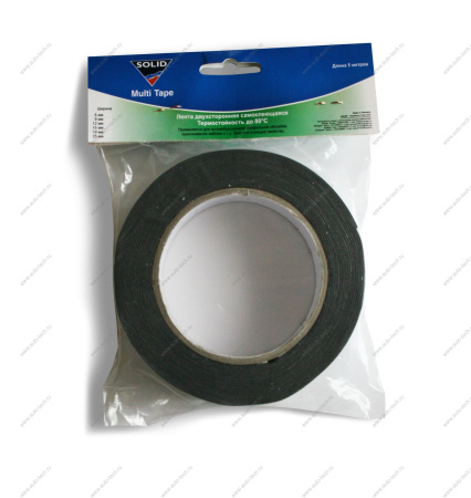 SOLID Двухсторонняя клеящая лента Multi Tare (дл.5м, шр.15мм) Solid 383.1505