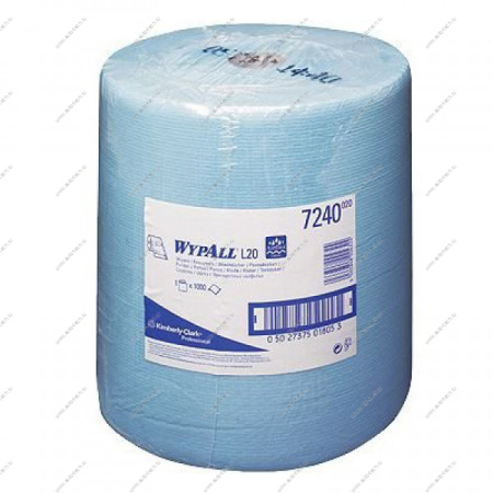 Салфетка обтирочная синего цвета в рулоне 24см х36см 1000 Kimberly Clark 000