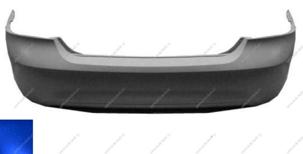 Бампер задний Ford Focus 2 седан крашеный Kona Blue Metallic L6 Китай  FDFOC08-640-L6