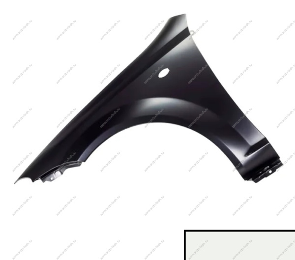 Крыло крашеное CHEVROLET LACETTI (хетчбек) перед. левое (с отв. под повт.) GAZ - SUMMIT WHITE API Api 96548951-GAZ