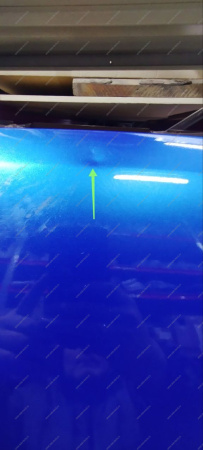 УЦЕНКА Капот новый LADA Largus (FL)/Cross (FL) крашеный в цвет 498 Лазурно синий (Cеребристый темно-сини) ( Два тычка ) Lada ПРОДАТЬ LADA 8450013078-498У