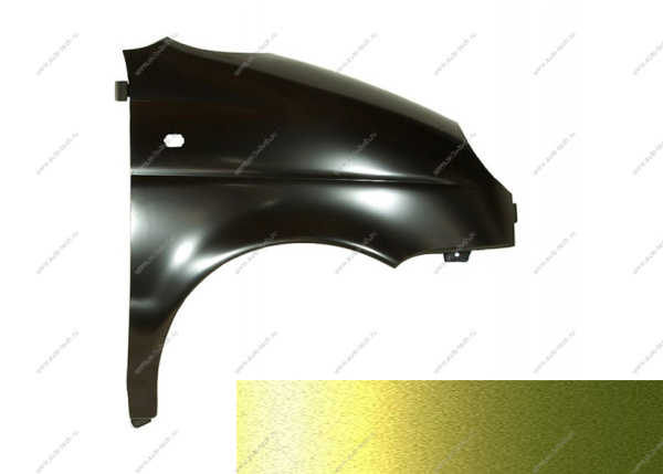 Крыло переднее правое крашеное DAEWOO Matiz с 01-05г Желто-зеленый GJT Api Api DAMA01-W0FWH-R-GJT