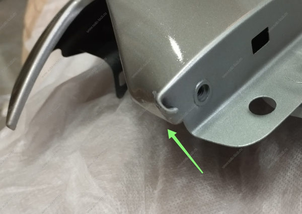 УЦЕНКА Крыло новое LADA Largus Cross (FL) крашеное переднее левое в цвет 242 Серый базальт ( залом на арке, грубык заломы на стыке с фарой ) Lada LADA 8450013082-242