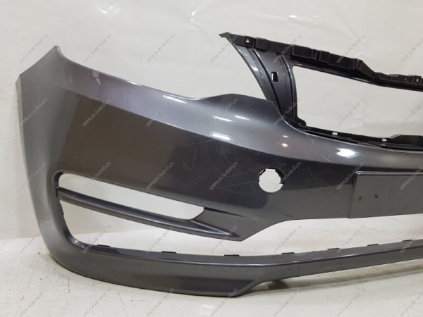 Бампер передний крашеный KIA RIO (под ПТФ) 2015-2017 SAE - CARBON GREY Россия Россия 865114Y500-SAE