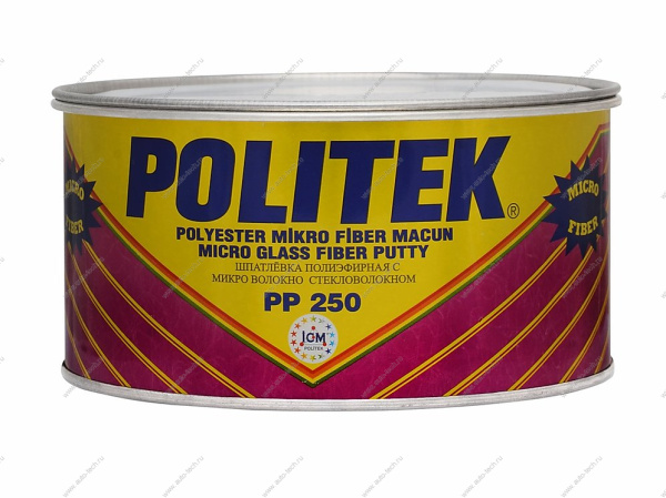 Шпатлевка 250 Политек Микро стекловолокно 1,6 кг POLITEK Турция P250,1,6