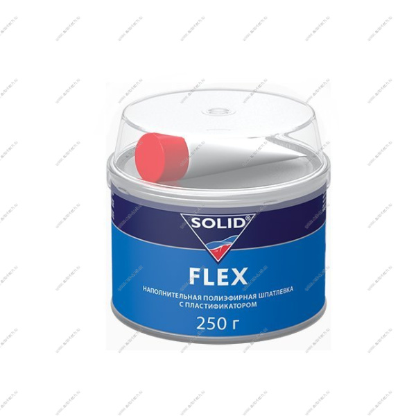 SOLID Шпатлевка двухкомпонентная FLEX 250г(по пластику) Solid 3180210