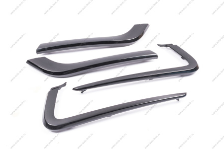 Молдинги LADA Vesta переднего бампера комплект 4 шт.к-т ЧЕРНЫЕ глянец Gamma GAMMA 8450008669/70/23/22 черный глянец