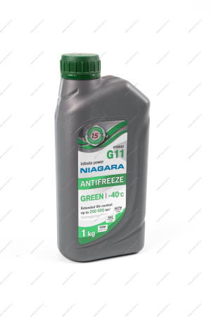 Жидкость охлаждающая Антифриз Ниагара G11 (зеленый) 1 кг Niagara 001001002006