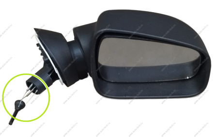 УЦЕНКА Зеркало LADA Largus/RENAULT Logan прав после 2010 мех. трос цельнокорпус ( Сорваны гнёзда креплания тросиков ) ГрандРиал Гранд РиАл GR01104