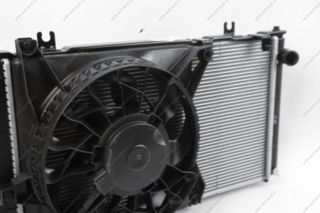 Радиатор охлаждения + радиатор кондицион.с 1 эл.вент. и патрубками МКПП в сборе нов.обр. ВАЗ-2190 2015- Lada LADA 21907130000814