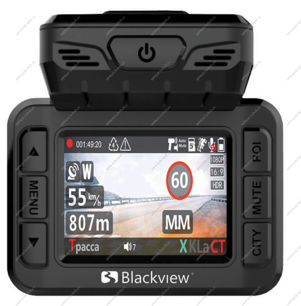 Комбо-устройство Blackview COMBO 2 GPS/GLONASS - комбо устройство (регистратор + радар + информатор BLACKVIEW COMBO 2
