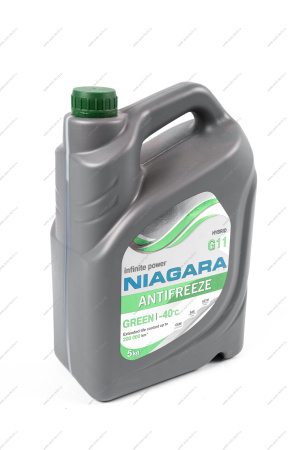 Жидкость охлаждающая Антифриз Ниагара G11 (зеленый) 5 кг Niagara 001001002011