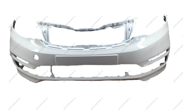 Бампер передний крашеный KIA RIO (под ПТФ) 2015-2017 PGU - WHITE CRYSTAL Россия Россия 865114Y500-PGU