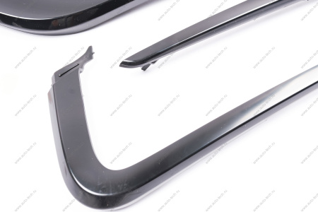 Молдинги LADA Vesta переднего бампера комплект 4 шт.к-т ЧЕРНЫЕ глянец Gamma GAMMA 8450008669/70/23/22 черный глянец