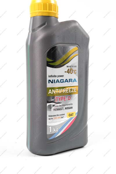 Жидкость охлаждающая Антифриз TYPE-D-40 1 кг Ниагара Niagara 013001004058