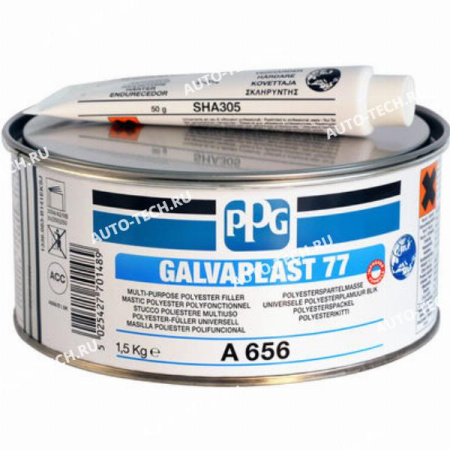 PPG Шпатлевка многофункциональная DELTRON GALVAPLAST 77 1.5кг PPG A656/E1.5K