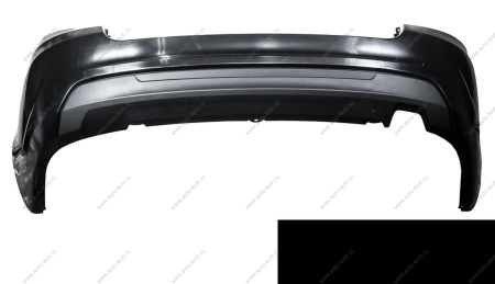 Бампер задний (FL) LADA GRANTA 2018- (седан) крашеный в цвет 672 Пантера(чер) низ не краш Кампласт ATB 8450103787-672